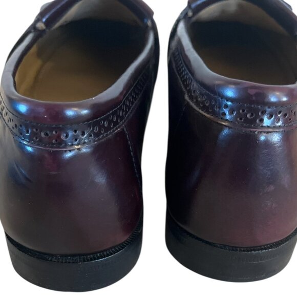 GH Bass Co  Men's Weejuns Kiltie Brown Tassel Leather Loafers Sz 9 - Picture 3 of 8